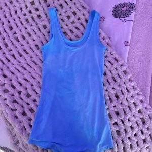 blue tie dye tank